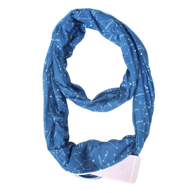 Multi-Way Infinity Skjerf med Lomme | Luvikno