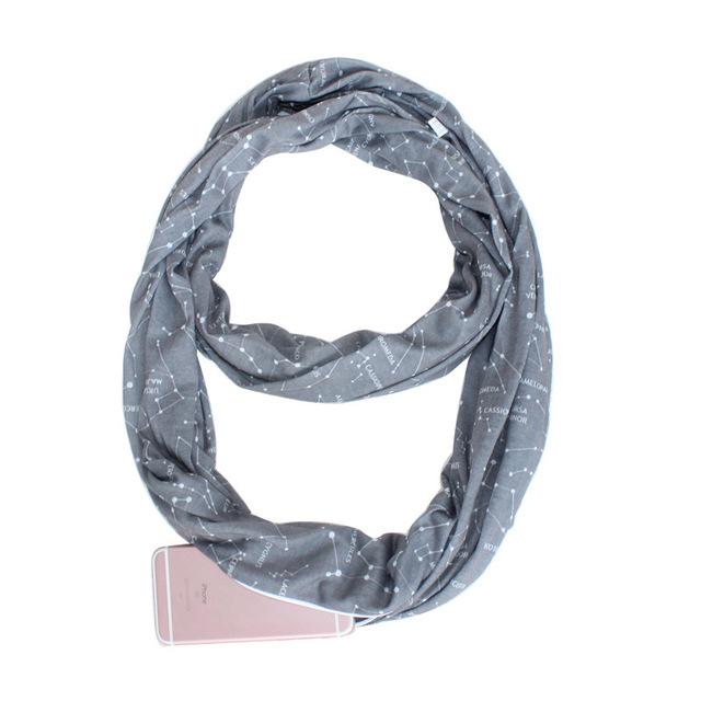 Multi-Way Infinity Skjerf med Lomme | Luvikno