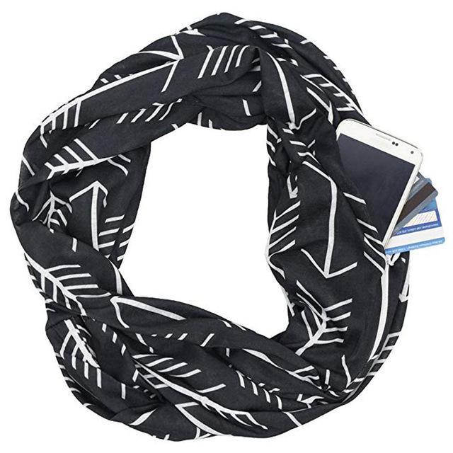 Multi-Way Infinity Skjerf med Lomme | Luvikno