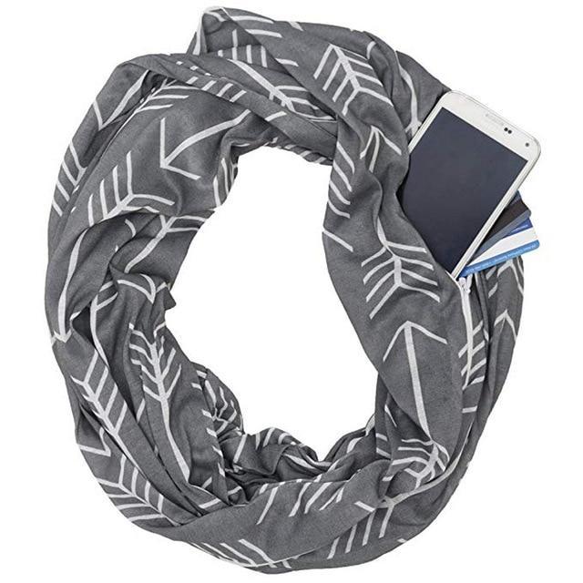 Multi-Way Infinity Skjerf med Lomme | Luvikno