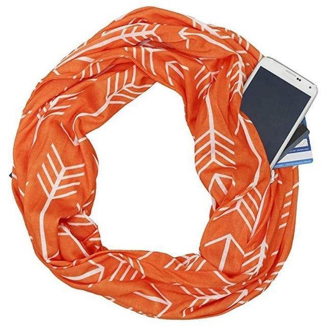 Multi-Way Infinity Skjerf med Lomme | Luvikno