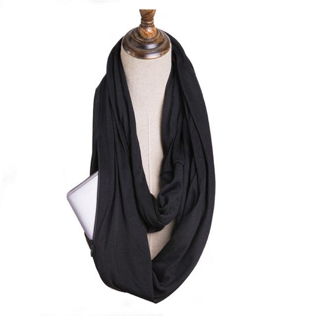 Multi-Way Infinity Skjerf med Lomme | Luvikno