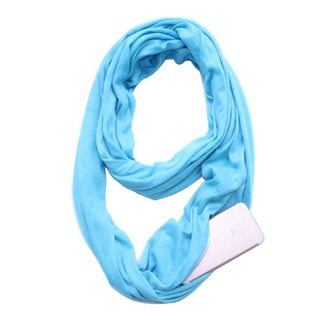 Multi-Way Infinity Skjerf med Lomme | Luvikno