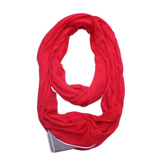 Multi-Way Infinity Skjerf med Lomme | Luvikno