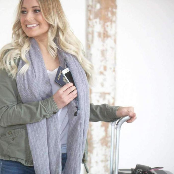 Multi-Way Infinity Skjerf med Lomme | Luvikno