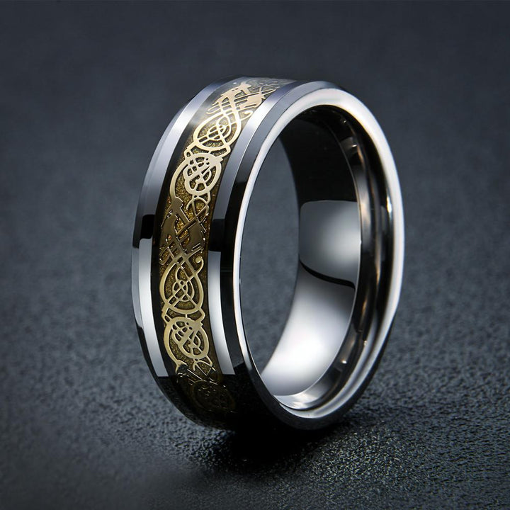 Dragon's Breath - Stål Viking Ring | Luvikno