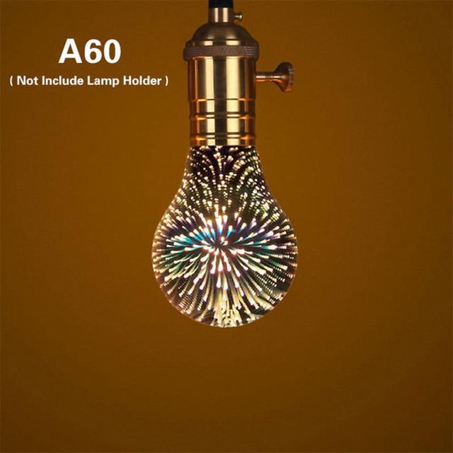 3D Stjerner LED Fyrverkeri Effekt Nattlys | Luvikno