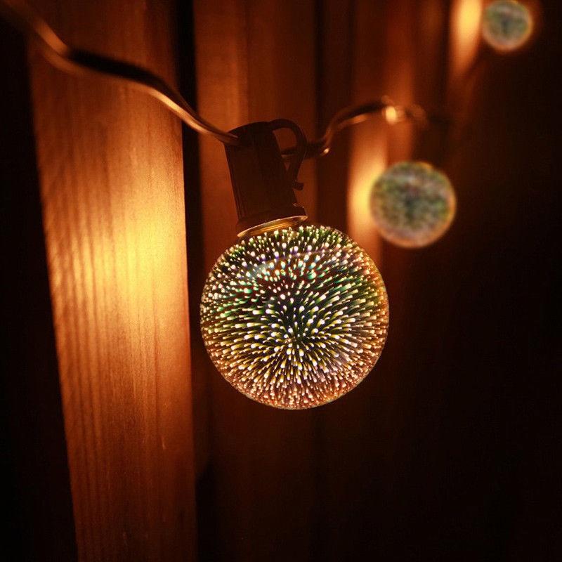 3D Stjerner LED Fyrverkeri Effekt Nattlys | Luvikno
