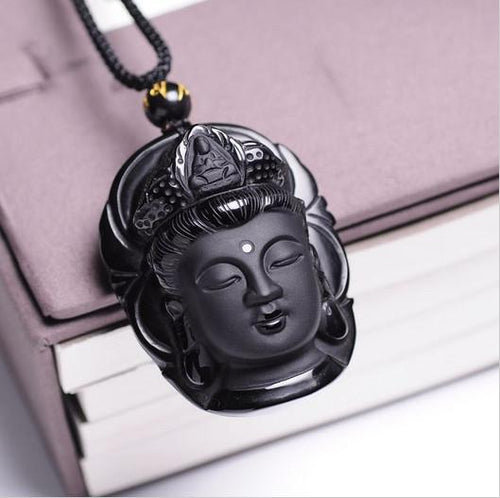 Obsidian Buddha Amulett | Luvikno