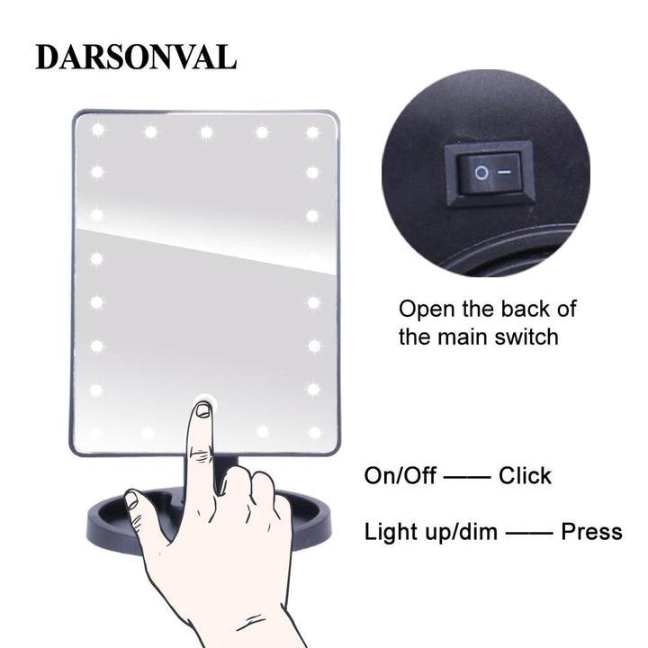 LED Lysramme Sminkespeil | Luvikno