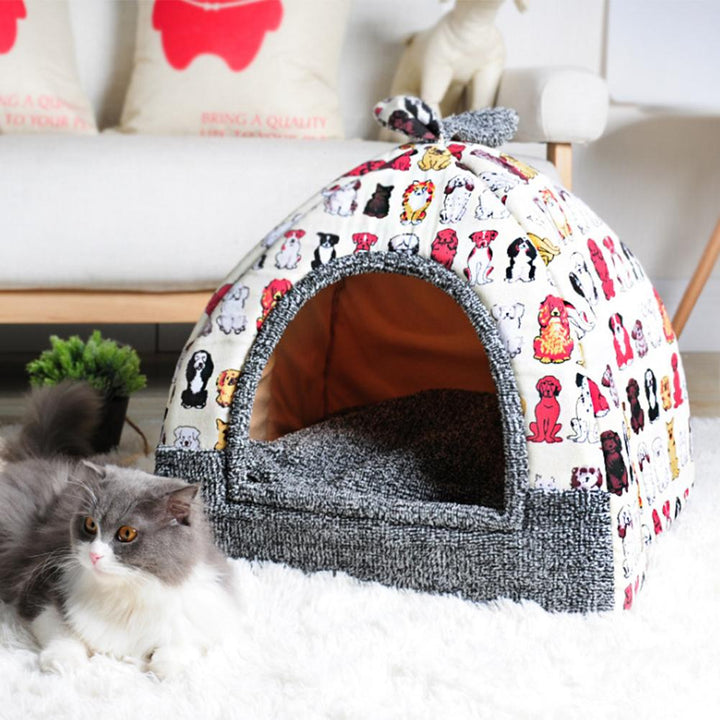 Max - Myk Fleece Kjæledyr Igloo Seng | Luvikno