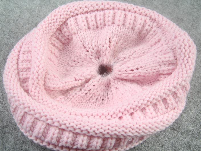 Soft Knit Ponytail Beanie Hat | Luvikno