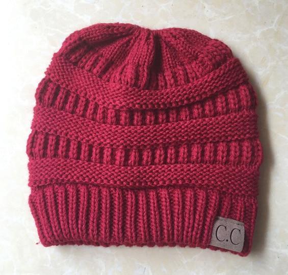Soft Knit Ponytail Beanie Hat | Luvikno