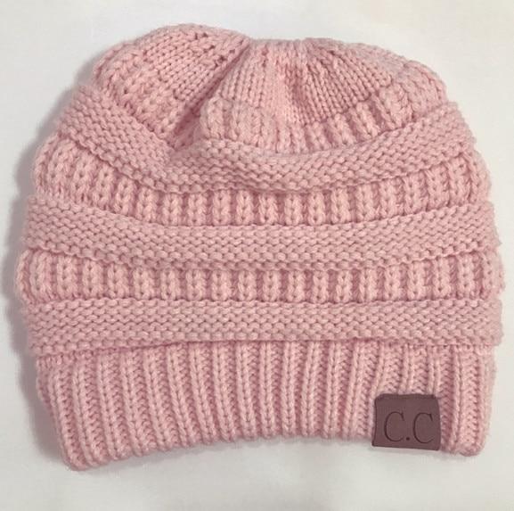 Soft Knit Ponytail Beanie Hat | Luvikno