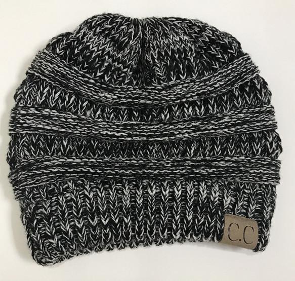 Soft Knit Ponytail Beanie Hat | Luvikno