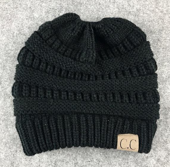 Soft Knit Ponytail Beanie Hat | Luvikno