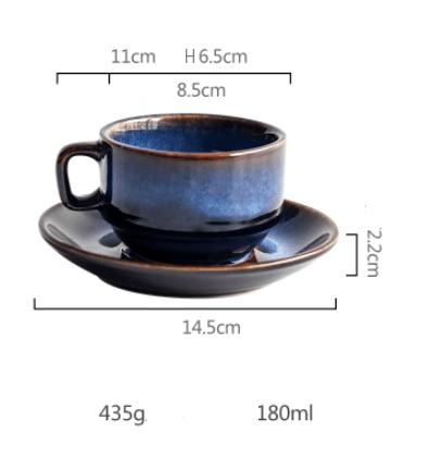 Cat Eye Blue Ceramic Mug | Luvikno