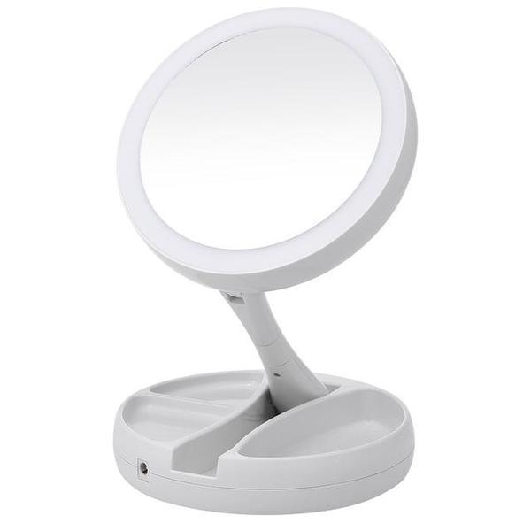 Folding LED Makeup Mirror | Luvikno