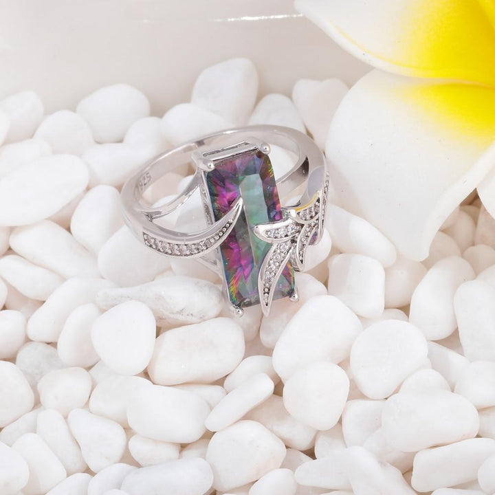 Mystic Topaz Sølvbelagt Ring | Luvikno