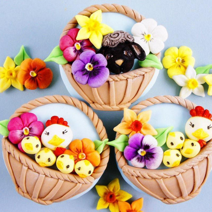 Silikon påskeformer - Egg Kanin Blomst | Luvikno