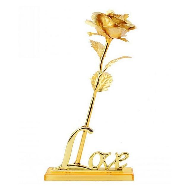 24K Foliebelagt Rose Gull Rose | Luvikno