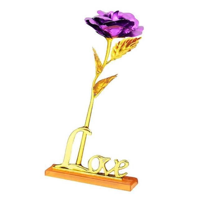 24K Foliebelagt Rose Gull Rose | Luvikno
