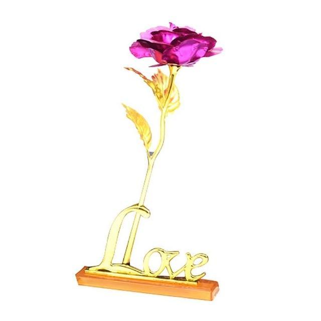 24K Foliebelagt Rose Gull Rose | Luvikno