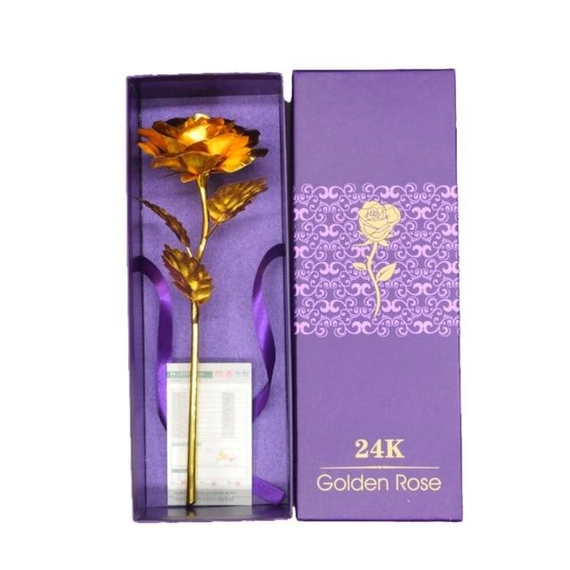 24K Foliebelagt Rose Gull Rose | Luvikno