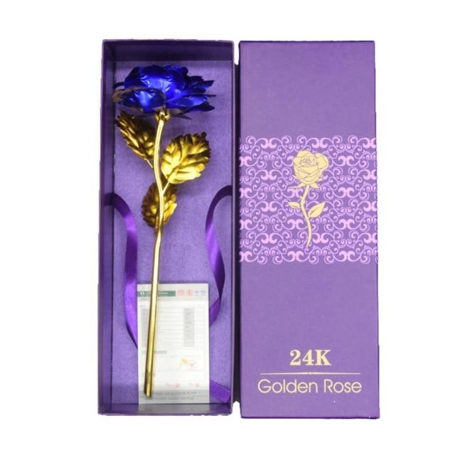 24K Foliebelagt Rose Gull Rose | Luvikno