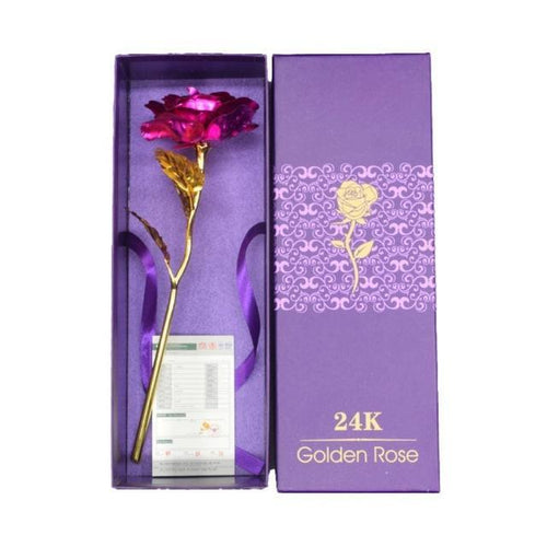 24K Foliebelagt Rose Gull Rose | Luvikno