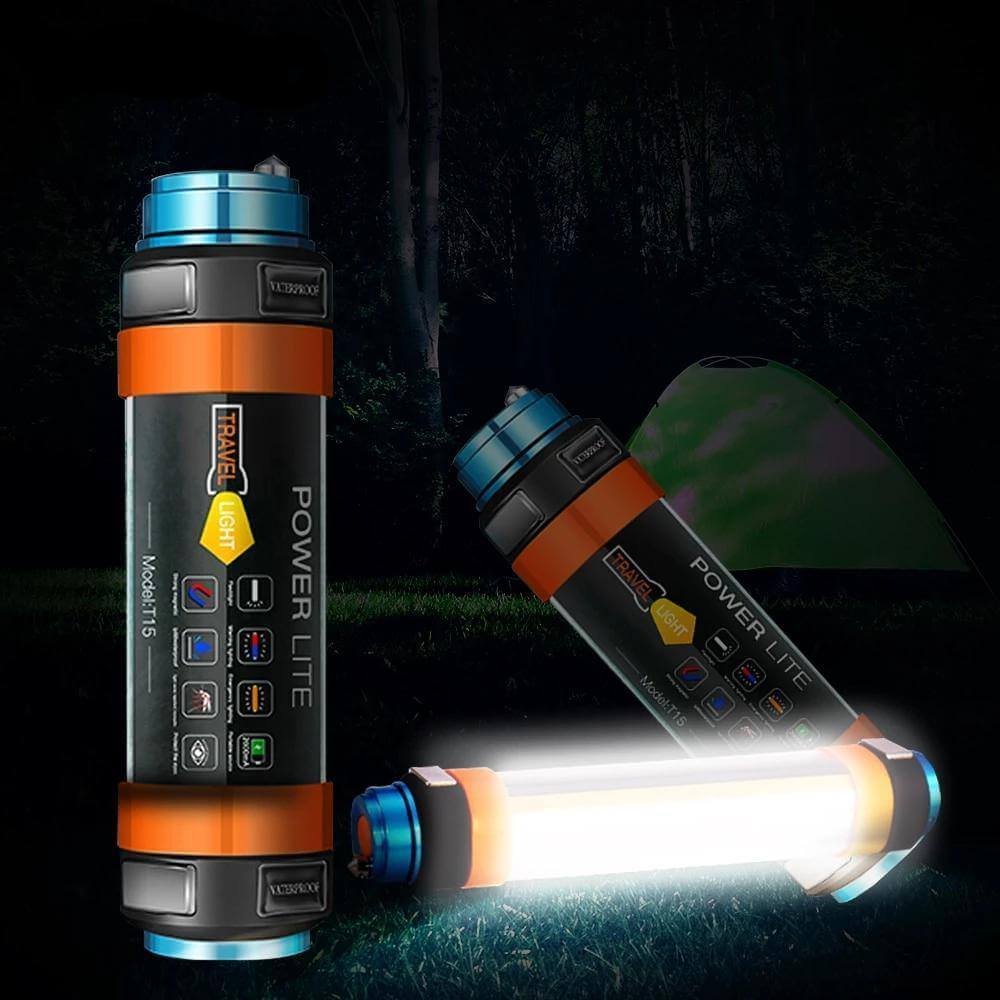 LED Camping Tent Vanntett Oppladbar Lys | Luvikno