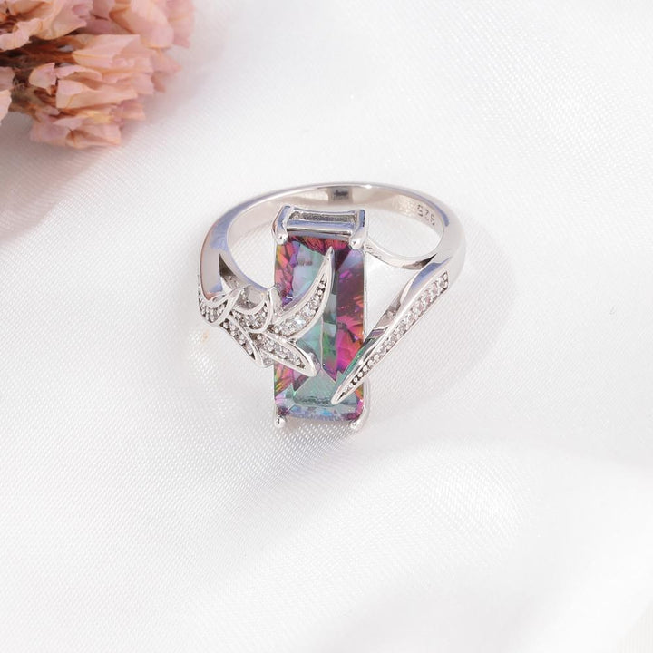 Mystic Topaz Sølvbelagt Ring | Luvikno