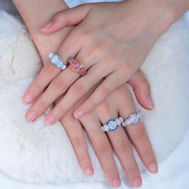 Lux - Fire Opal Granatring | Luvikno