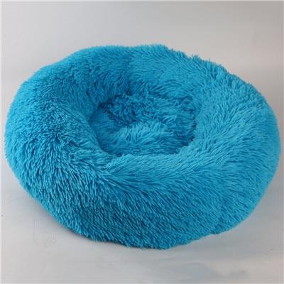 Mini - Rund P fluffy Plush Kattested | Luvikno