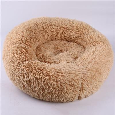 Mini - Rund P fluffy Plush Kattested | Luvikno