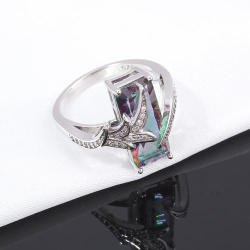 Mystic Topaz Sølvbelagt Ring | Luvikno