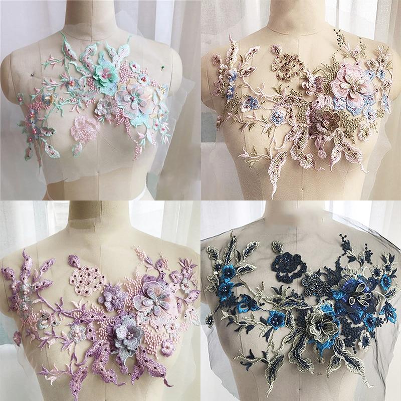 Brodert Perle Blomst Sybar Patching | Luvikno