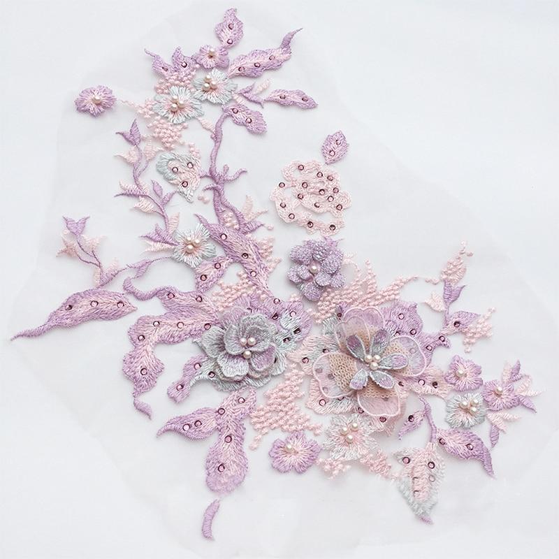 Brodert Perle Blomst Sybar Patching | Luvikno