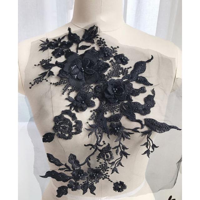 Brodert Perle Blomst Sybar Patching | Luvikno