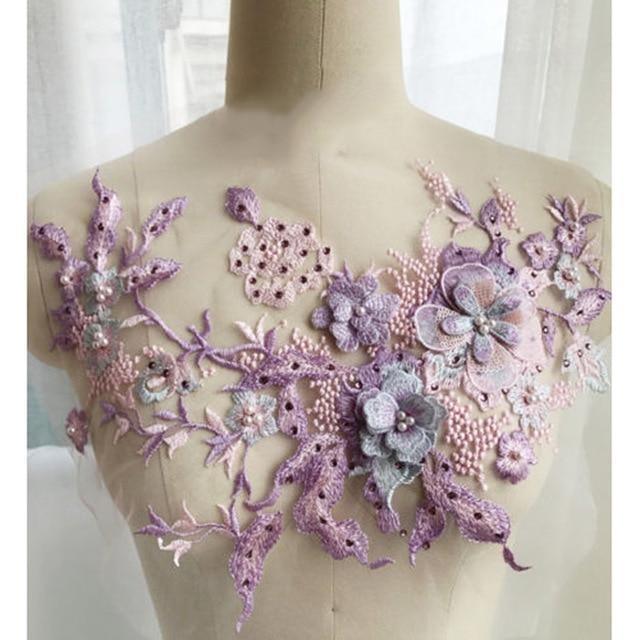 Brodert Perle Blomst Sybar Patching | Luvikno