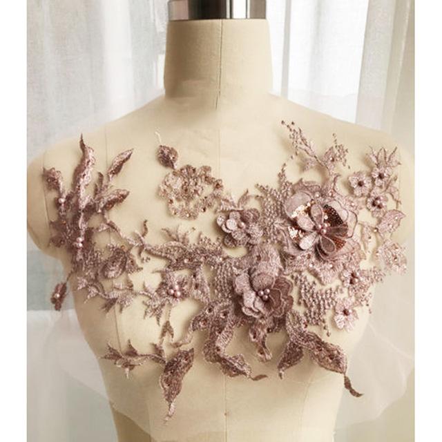 Brodert Perle Blomst Sybar Patching | Luvikno