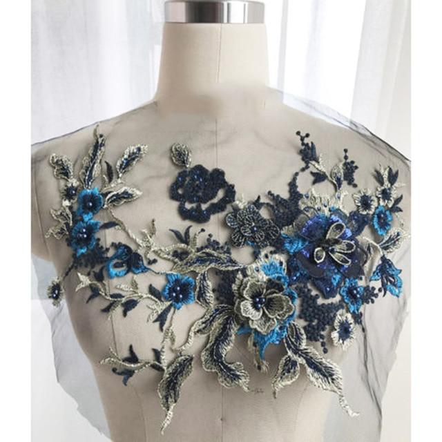 Brodert Perle Blomst Sybar Patching | Luvikno