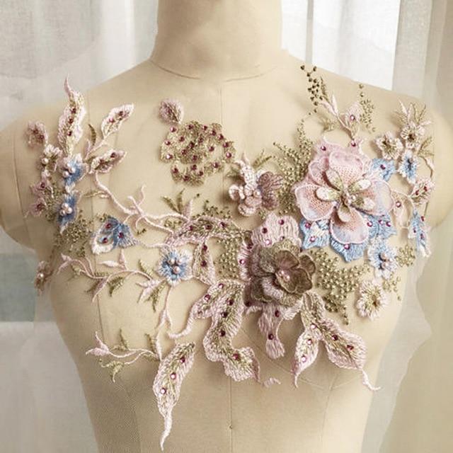 Brodert Perle Blomst Sybar Patching | Luvikno