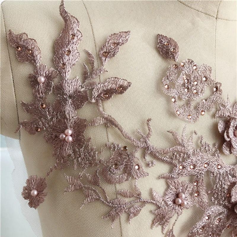 Brodert Perle Blomst Sybar Patching | Luvikno