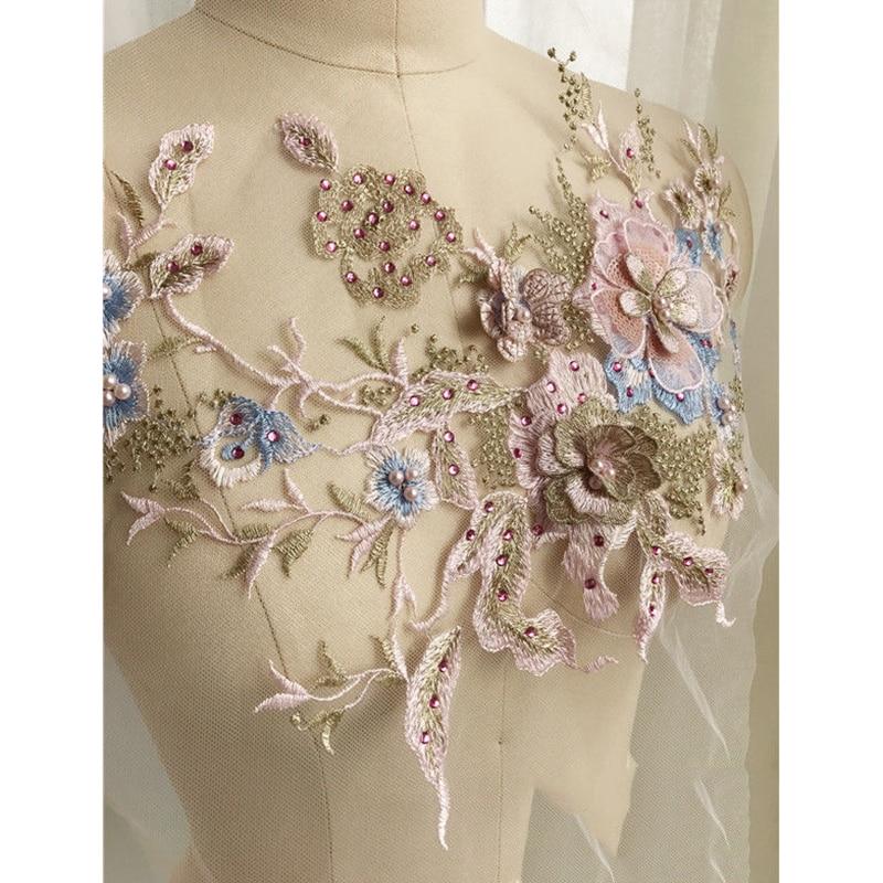 Brodert Perle Blomst Sybar Patching | Luvikno