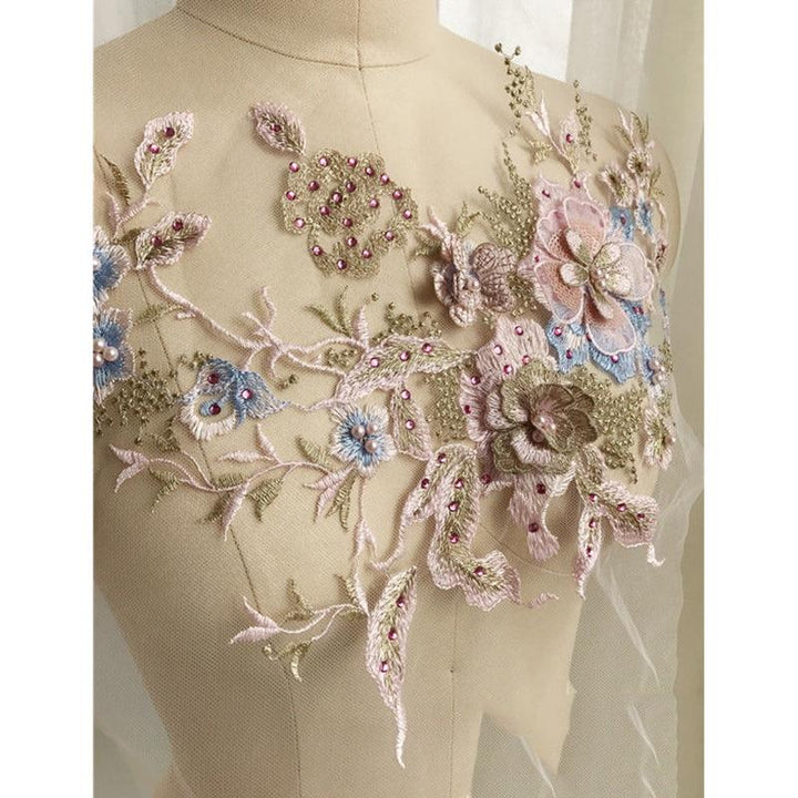 Brodert Perle Blomst Sybar Patching | Luvikno