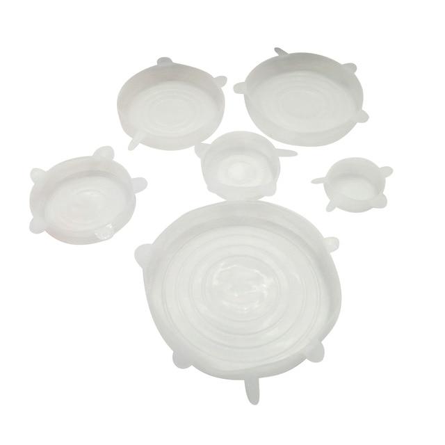 EcoLid - 6 Silikon Reusable Stretch Covers | Luvikno
