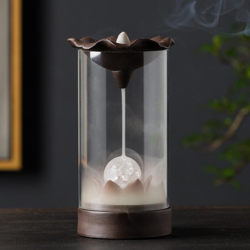 Led Crystal Ball Røkelsesmoker | Luvikno
