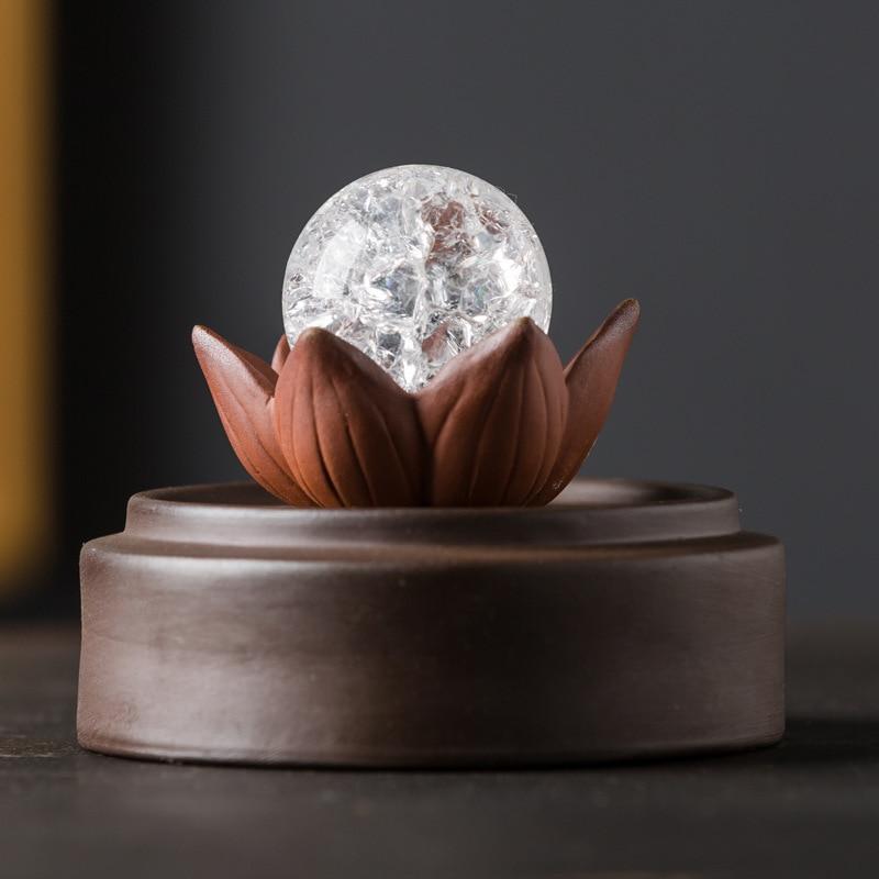 Led Crystal Ball Røkelsesmoker | Luvikno
