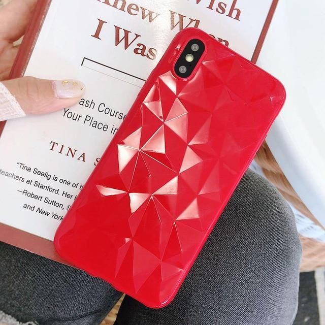 3D Diamant Form Mobiltelefon Deksel | Luvikno